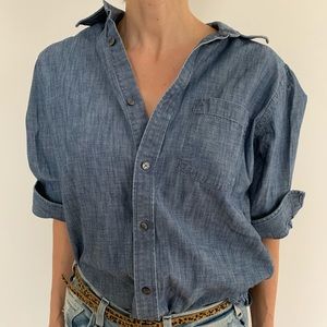 Banana Republic chambray boyfriend oversize shirt